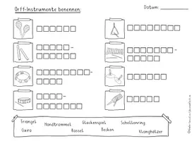 Vorschau - Arbeitsblätter - Orff-Instrumente im Musikunterricht, Musik Grundschule, Carl Orff - Seite 1
