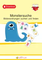 Vorschau - Stationenlernen - Bildanordnungen: Monstersuche - Deckblatt