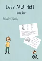 Vorschau - Arbeitsblätter - Lese-Mal-Heft auf Satzebene, zweifach differenziert - Deckblatt