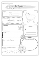 Vorschau - Arbeitsblätter - Steckbrief zum Braunbär - Seite 3