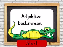 Vorschau - Spiele - Adjektive bestimmen - interaktives PDF - Spiel - Deckblatt
