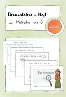 Vorschau - Arbeitsblätter - Einmaleins - Heft: Die Malreihe von 6 unter der Lupe - Deckblatt