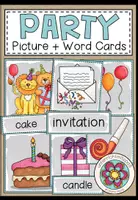 Vorschau - Bildkarten - At the Party - Picture + Word Cards - Deckblatt