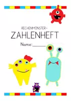 Vorschau - Arbeitsblätter - Zahlenheft Rechenmonster -Ergänzen bis zum Zehner ZR 100 - Seite 1