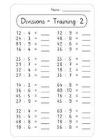 Vorschau - Arbeitsblätter - 3 x ausfüllbares PDF-Arbeitsblatt: Division Klasse 2 mit Lösungsblättern - Seite 3