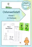 Vorschau - Arbeitsblätter - Materialpaket: 4x Osterwerkstatt(Klasse 1-4) - Seite 1