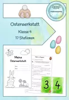 Vorschau - Arbeitsblätter - Osterwerkstatt - Klasse 4 (17 Stationen) - Deckblatt