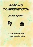 Vorschau - Arbeitsblätter - "What a party" - Reading comprehension - Deckblatt