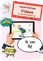 Vorschau - Videos - Video zur Einführung des superhero Wortschatzes - Deckblatt