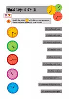 Vorschau - Arbeitsblätter - Materialpaket - What time is it? - Seite 3