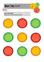 Vorschau - Spiele - What time is it? - Bingo - Deckblatt