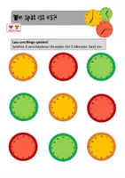 Vorschau - Arbeitsblätter - Wie spät ist es? - Bingo - Deckblatt