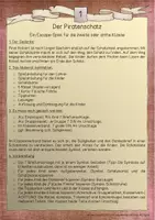 Vorschau - Arbeitsblätter - Escape Rätsel Klasse 2/3 "Der Piratenschatz Teil I" - Seite 1