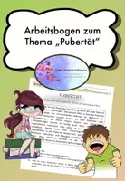 Vorschau - Arbeitsblätter - Pubertät Arbeitsbogen - Deckblatt