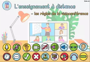 Vorschau - Merkblätter - Material: Règles de la visioconférence (Online-Unterricht) - Seite 3