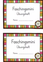 Vorschau - Arbeitsblätter - Faschingsmini / Karnevalsmini - Übungsheft Deutsch 1/2 - Seite 1
