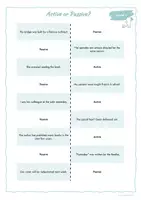 Vorschau - Spiele - FALTÜBUNGEN: Passive Voice (2 Versionen: für Partnerarbeit und eigenständiges Üben - Seite 1
