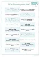 Vorschau - Spiele - FALTÜBUNGEN: Passive Voice (2 Versionen: für Partnerarbeit und eigenständiges Üben - Seite 2