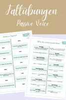Vorschau - Spiele - FALTÜBUNGEN: Passive Voice (2 Versionen: für Partnerarbeit und eigenständiges Üben - Deckblatt