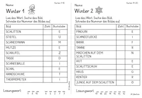 Vorschau - Stundenentwürfe - Materialpaket Winter. Lesen und Schreiben 1./ 2. Klasse - Seite 2