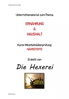 Vorschau - Arbeitsblätter - Mitarbeitsüberprüfung Nährstoffe - Deckblatt