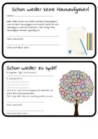 Vorschau - Merkblätter - Zettel für die Elternkommunikation - Seite 1