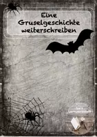 Vorschau - Arbeitsblätter - Eine Gruselgeschichte weiterschreiben (differenziert) - Deckblatt