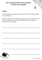 Vorschau - Arbeitsblätter - Eine Gruselgeschichte weiterschreiben (differenziert) - Seite 3