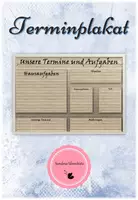 Vorschau - Poster - Unsere Termine und Aufgaben (zum Aufhängen) - Deckblatt