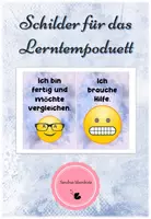 Vorschau - Bildkarten - Schilder für das Lerntempoduett mit Smileys - Deckblatt