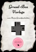 Vorschau - Mal- und Bastelvorlagen - Gruselgeschichten - Box für gruselige Adjektive zum Selberbasteln - Deckblatt