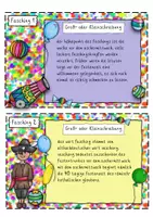 Vorschau - Aufgabenkarten - Groß- oder Kleinschreibung I Fasching - Seite 1