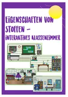 Vorschau - Präsentationen/Tafelbilder - interaktives Klassenzimmer zum Thema Stoffeigenschaften - Deckblatt