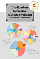 Vorschau - Spiele - Editierbare Glücksrad-Vorlagen für PowerPoint - Deckblatt