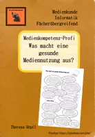 Vorschau - Merkblätter - Was macht eine gesunde Mediennutzung aus? - Deckblatt