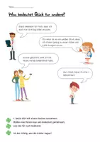 Vorschau - Arbeitsblätter - Wie kann ich glücklich werden? Arbeitsblatt zum Glück - Deckblatt