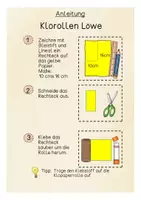 Vorschau - Mal- und Bastelvorlagen - Anleitung Klopapiertier Löwe - Seite 1