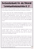 Vorschau - Arbeitsblätter - Materialpaket "Lernentwicklungsgespräche in Kl. 3" - Seite 1