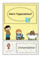 Vorschau - Arbeitsblätter - Mein Tagesablauf Arbeitsblätter Vorschule/Grundschule - Deckblatt