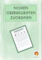 Vorschau - Arbeitsblätter - AB Nomen Oberbegriffen zuordnen - Deckblatt