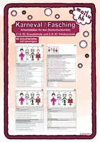 Vorschau - Arbeitsblätter - Karneval / Fasching Lernpaket für den Deutschunterricht - Deckblatt