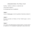 Vorschau - Klassenarbeiten - "Als Hitler das rosa Kaninchen stahl" von Judith Kerr - Klassenarbeit mit Erwartungshorizont - Seite 1