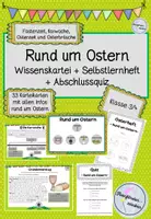Vorschau - Arbeitsblätter - Rund um Ostern - Wissenskartei + Begleitheft + Quiz - Deckblatt