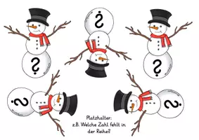 Vorschau - Spiele - Zahlenfolgen ZR 10 "Schneemann" Vorschule & 1. Klasse - Seite 3