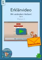 Vorschau - Videos - Lernvideo Wir verändern Verben Grundform Personalform Wortarten - Deckblatt