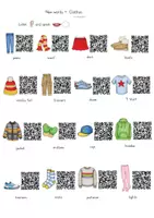 Vorschau - Arbeitsblätter - Einführung / Übung - Clothes - Distanzunterricht / QR Codes - 3./4. Klasse - Seite 2