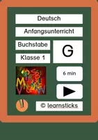 Vorschau - Videos - Buchstabe G | visuell, akustisch, nachspuren | 5:52 min - Deckblatt