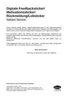 Vorschau - selbst erstellte Cliparts/Grafiken - Digitale Lobsticker - Italiani famosi - Rückmeldung/Feedback im Distanzunterricht - Seite 1