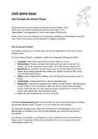 Vorschau - Arbeitsblätter - Konzept der aktiven Pause - Deckblatt