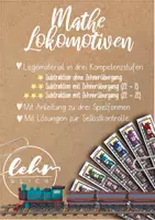 Vorschau - Unterrichtsreihen - Mathelokomotiven Subtraktion Zahlenraum 100 Legematerial & Spiele - Seite 1